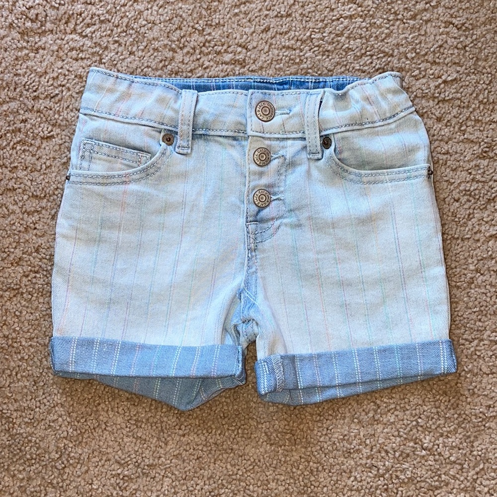 Girls Denim Stretch Shorts